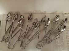 12 pinces à escargots inox