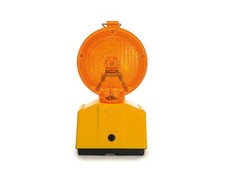 Perel Lampe de chantier LED orange, pour une grande visibilité sur le chantier