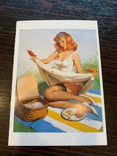 CARTE POSTALE 15X10 PIN UP