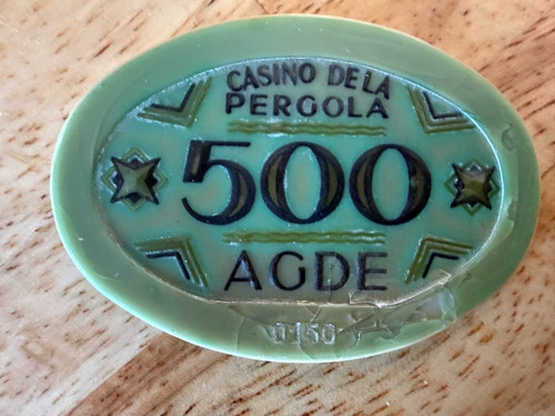 Rarissime plaque jeton 500 - ,