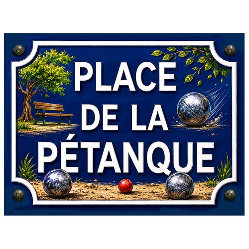 Plaque métal place la - place,