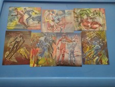 Série Complète Cartes Postales Serie Olympia Jeux Olympiques Artiste Hans Erni