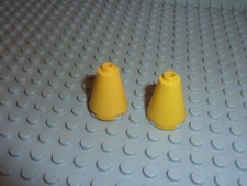2 x Yellow cone LEGO STAR WARS