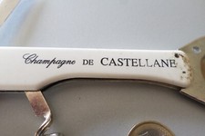 tire-bouchon decapsuleur couteau CHAMPAGNE DE CASTELLANE Pub publicité Epernay
