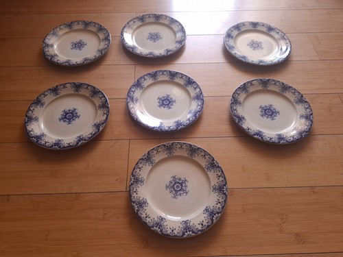 Assiettes plates terre - 7,