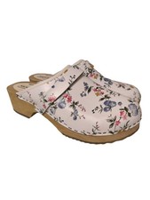 MOHEDA Sabot Dames Mule T EU 40 blanc-gris clair-rose style décontracté