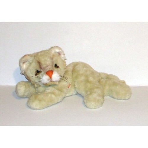 Peluche doudou chat - chat, couché