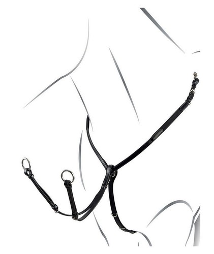 Plastron martingale cuir - plastron,