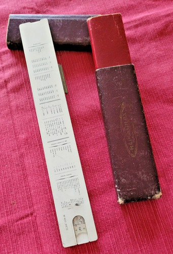 Ancienne grande regle calcul - grande, a