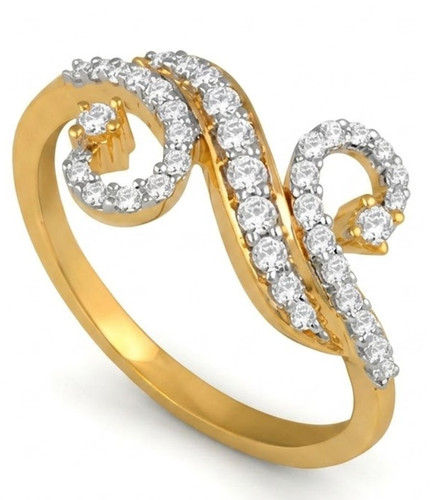 Bague jonction diamant rond - bague,