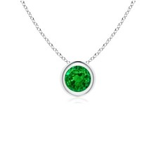 .50 ct. Emerald Bezel Pendant