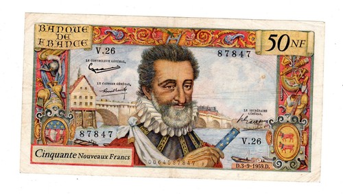 France billet nouveaux - france, 50