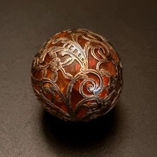 Pommeau d'ombrelle ou cannes en ARGENT et CRISTAL XIXème France