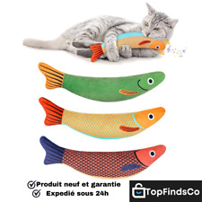 Jouet en Peluche 3D pour Chat, Poisson Rouge, Simulation, Interactif