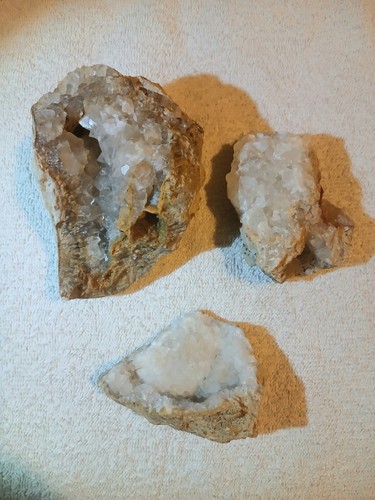 Geode quartz crystal calcite - 3,