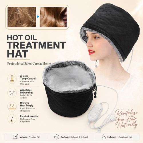 Electric hair steamer cap - electric,