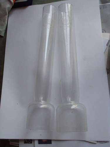 Lot verres lampe petrole - lot,