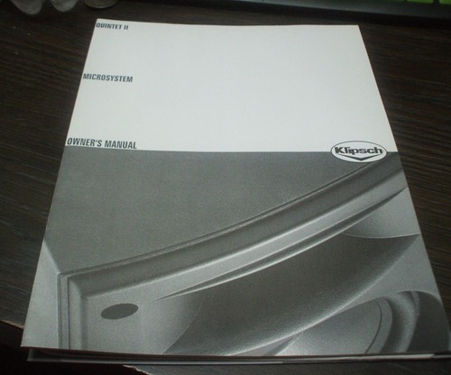 Klipsch quintet microsystem - klipsch,