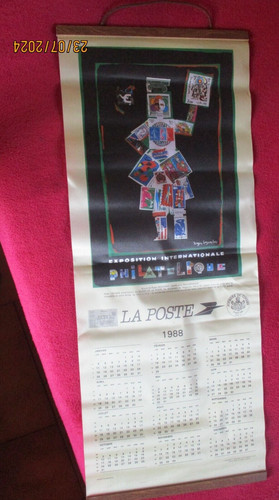 Ancien calendrier timbre - calendrier,