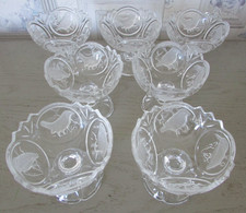 Ensemble de 7 coupes à glace