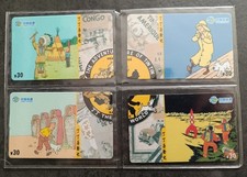 4 BD COMICS TELECARTE /