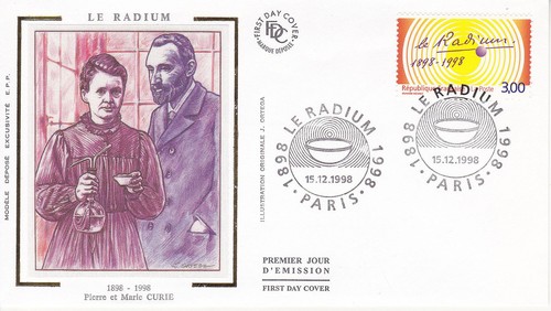 Enveloppe 1er jour radium - jour, le