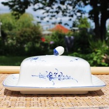 Beurrier en vitro-porcelaine modèle Vieux Luxembourg Villeroy & Boch