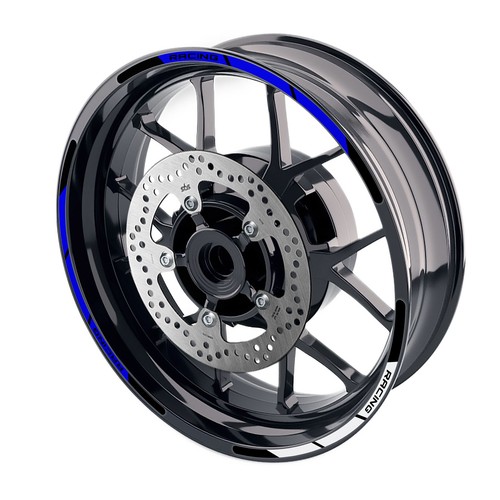 Blue stripe4 wheel sticker - stripe4,