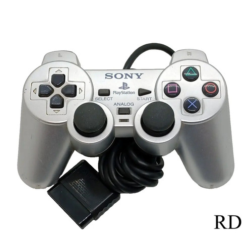 Manette ps2 satin silver - manette,