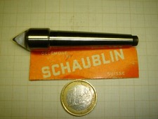 DEMI CONTRE-POINTE ACIER A 60° CÔNE 2 DEGRÉS POUR TOURS SCHAUBLIN 102 EN W.20 