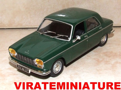 Peugeot 204 berline verte - peugeot,