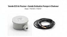 Sonde ECS & piscine 710029 + Sonde extérieure pour pompe à chaleur intuis 710157