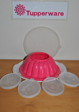 TUPPERWARE Moule à Charlotte Complet 4 Fonds 1 Couvercle 1 Plat Ø 20 Cm 7 Pièces
