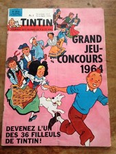 journal tintin 810 France (1964) couv Hergé BD ancienne avec chèque tintin