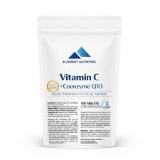 VITAMINE C + Q10 COENZYME COMPRIME 1000 mg, MEILLEUR ANTIOXYDANT, IMMUNITÉ