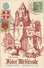 1949 - PROVINS Foire médiévale - Illustration ;Guillerme