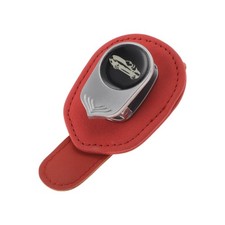 Pince lunettes voiture, daim