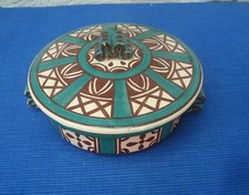 V58 Boite Bonbonniere Vide Poche Faience Yvon Roy sucrier malicorne quimper