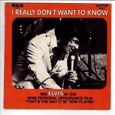 Elvis PRESLEY    I really