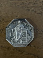 Jeton Argent Octogonal