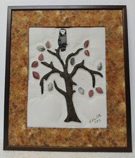 Décoration Murale - Motifs Sur Tissus  Encadré Vintage ( Réf : Hang )