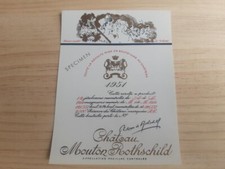 étiquette vin Chateau Mouton