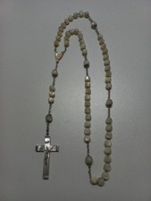 chapelet en nacre et argent
