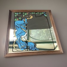 Grand miroir Vintage Mucha