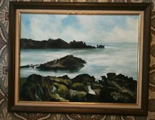 Tableau huile sur toile Signé