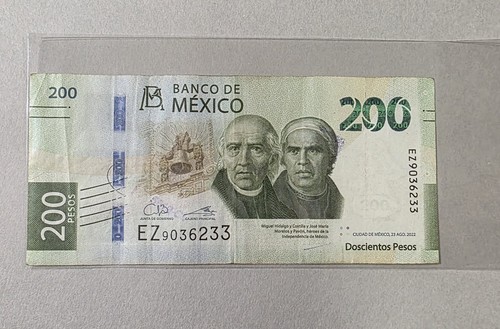 Banknote 200 pesos 2022 - pesos,
