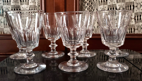 Verres eau cristal saint - 7, à