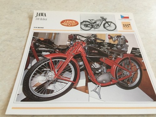 Carte moto jawa - jawa, 1937
