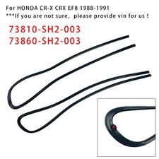 2PCS Window Glass Molding RH &