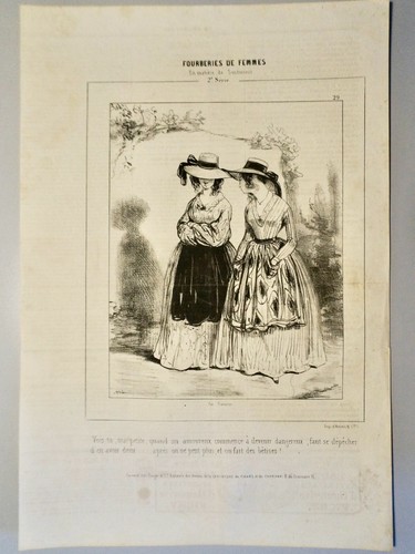 Gavarni litho - gavarni, p.(1804-1866)-litho